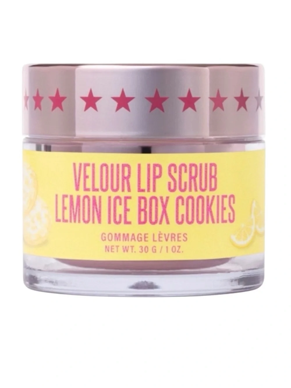 Jeffree Star Velour Lip Scrub Lemon Ice Box Cookies BNIB Vegan 30g Limited Ed